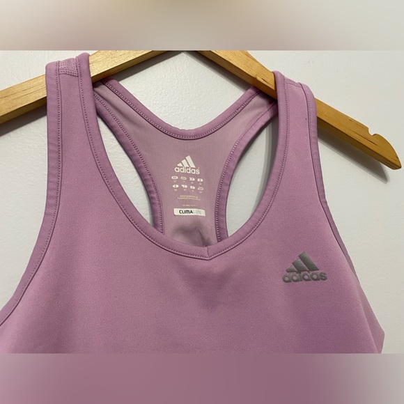 ADIDAS Pink Athletic Tank with Red Stripes - Picture 5 of 5